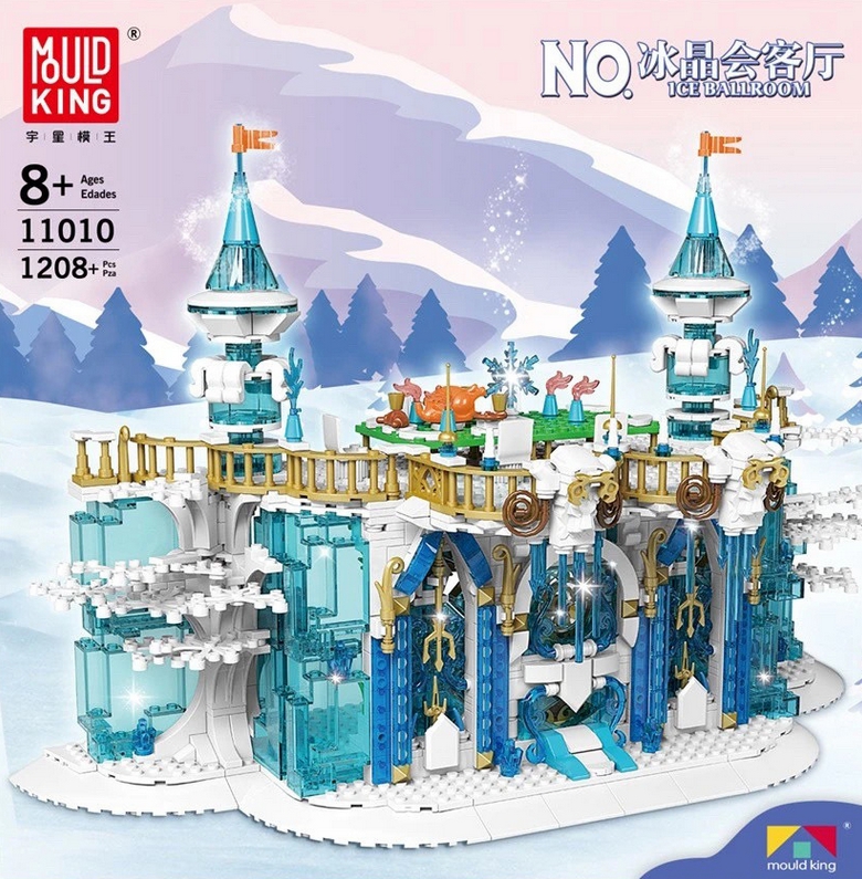 

Конструктор MOULD KING 11010 Ледяной зал, 8+, 1 208 дет.