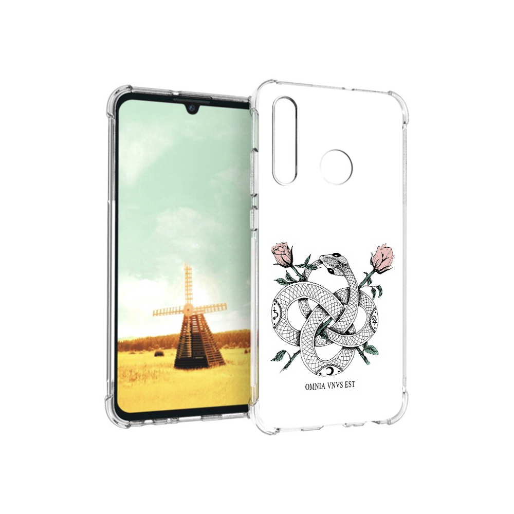 

Чехол MyPads Tocco для Huawei P Smart+ нарисованная змея абстракция, Прозрачный, Tocco