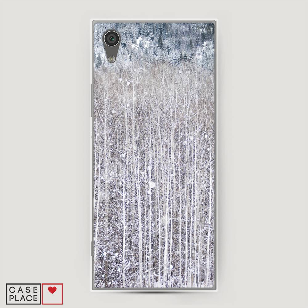 

Чехол на Sony Xperia L1 "Снежный лес", Бежевый;серый;белый, 52550-5