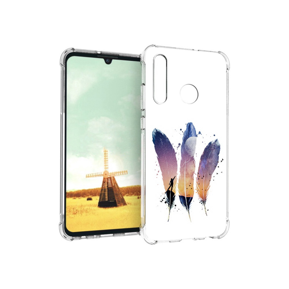

Чехол MyPads Tocco для Huawei P Smart+ небесные перья, Прозрачный, Tocco