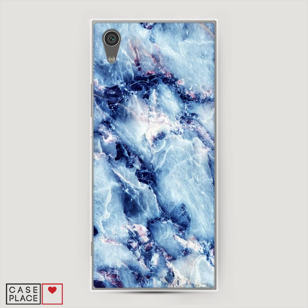 

Чехол на Sony Xperia L1 "Мрамор с синими прожилками", Синий, 52550-3
