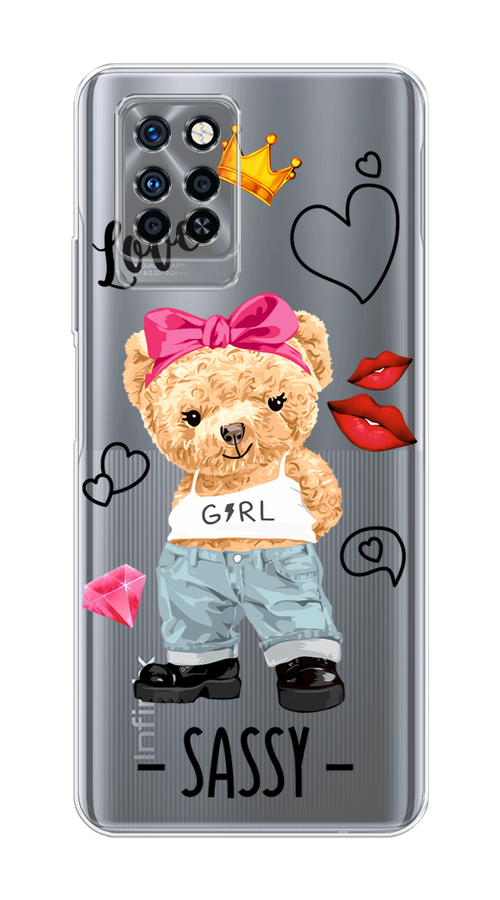 

Чехол на Infinix Note 10 Pro "Sugar Mommy", Голубой;белый;розовый, 3100150-6