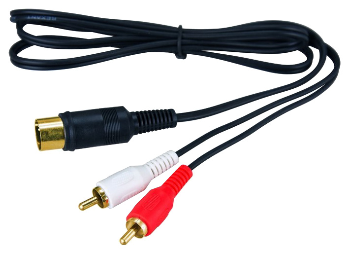 фото Кабель rexant 5pin - 2rca, 1,5м black (17-2512)