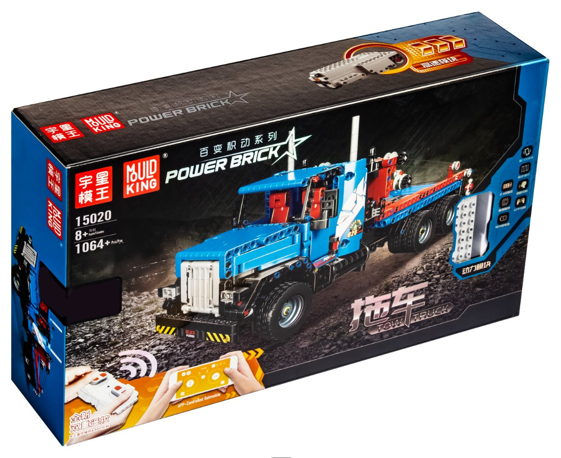 Конструктор MOULD KING 15020 Тягач с ДУ, 8+, 1 064 дет. конструктор lego имперский шагоход тягач 75219