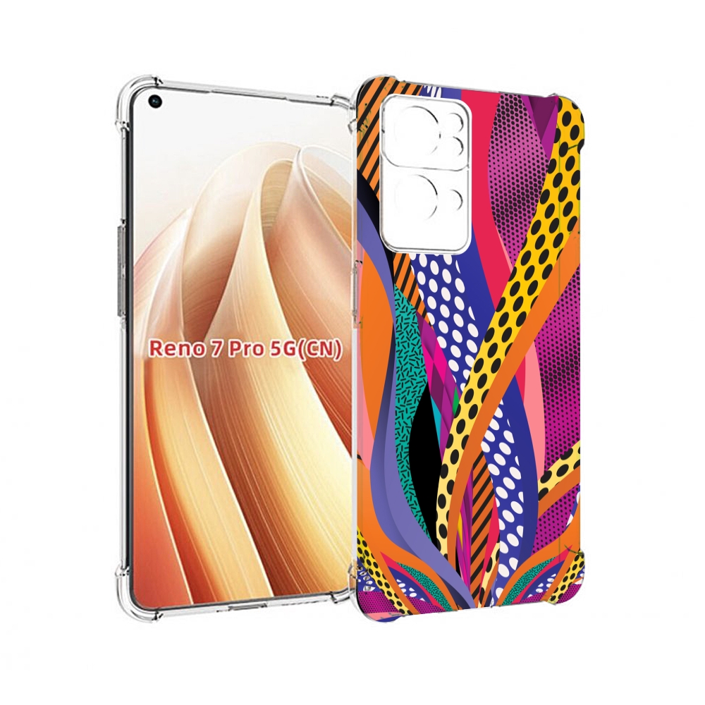 

Чехол MyPads разноцветные щупальца для OPPO Reno7 Pro 5G, Прозрачный, Tocco