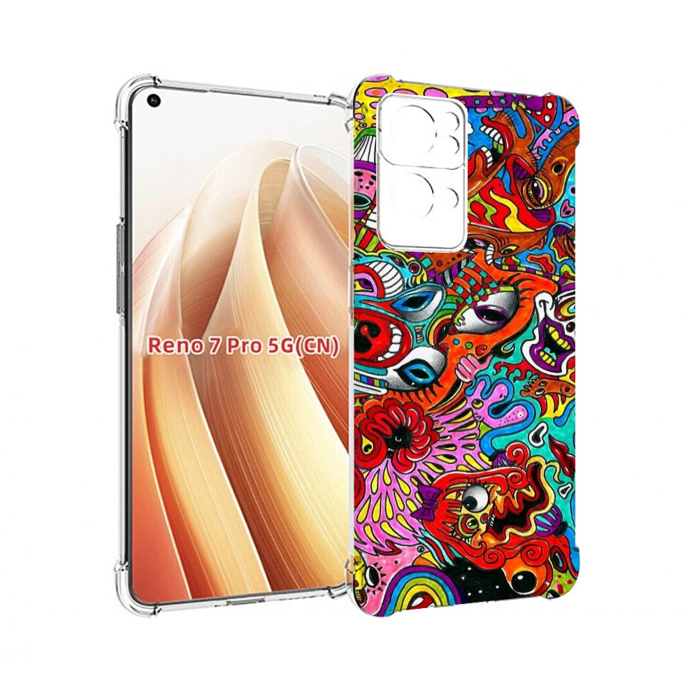 

Чехол MyPads разные абстракции яркие для OPPO Reno7 Pro 5G, Прозрачный, Tocco