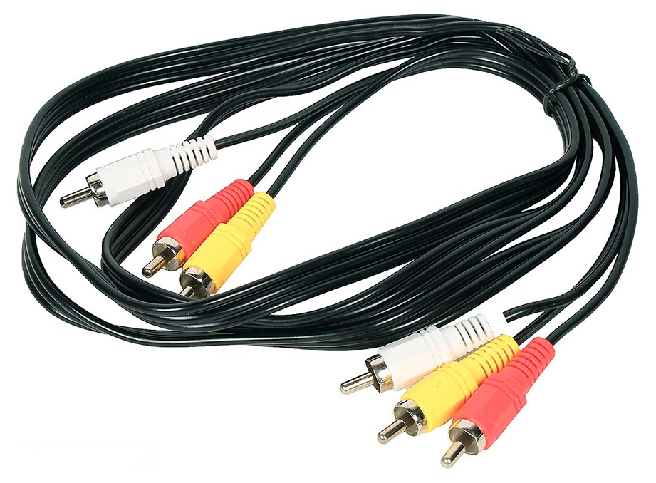 Кабель PREMIER 3RCA - 3RCA, 1,5м Black (017281)