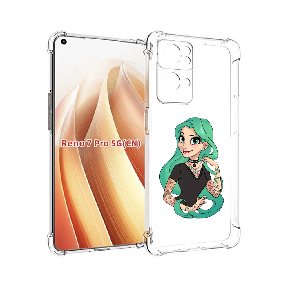 

Чехол MyPads рапунцель-в-тату женский для OPPO Reno7 Pro 5G, Прозрачный, Tocco