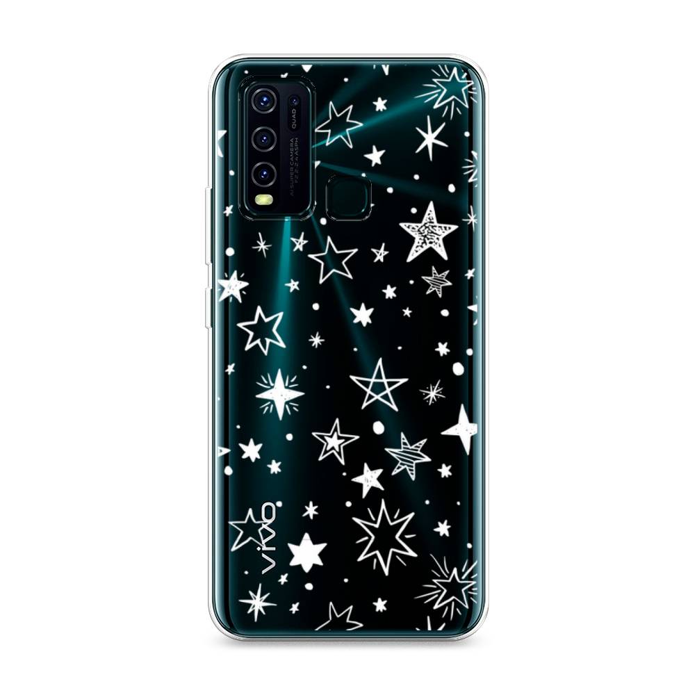 

Чехол Awog на Vivo Y30/Y50 "Звездочки графика белая", Разноцветный, 262650-7