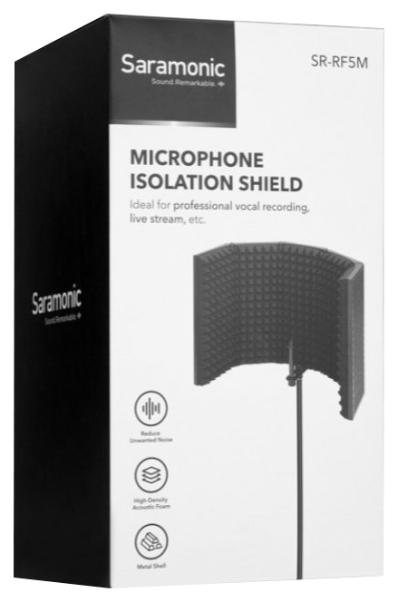 фото Звукоизолирующий экран для микрофона saramonic sr-rf5m black