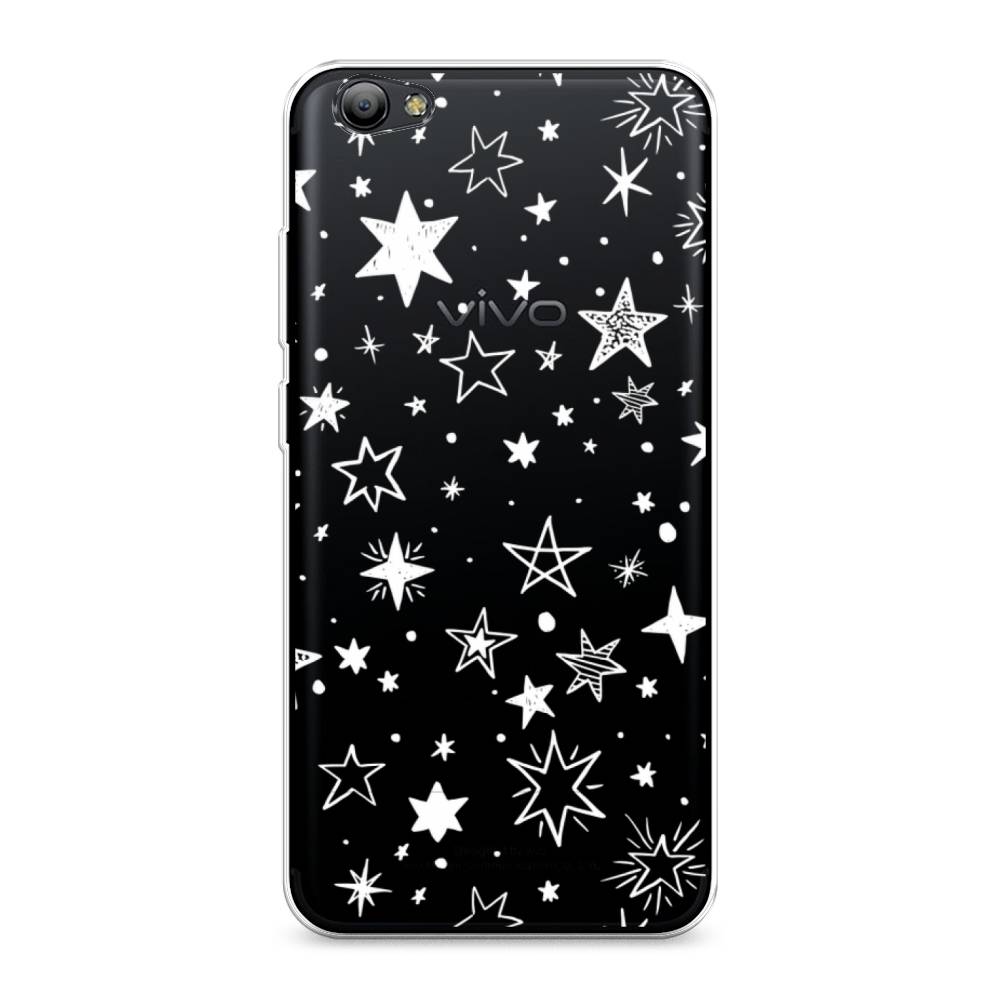 

Чехол Awog на Vivo Y65/Y66 "Звездочки графика белая", Разноцветный, 260550-7