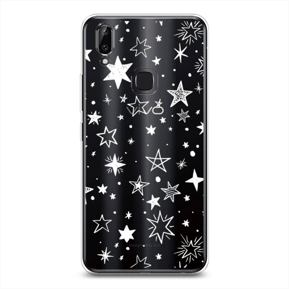 

Чехол Awog на Vivo Y85/V9 "Звездочки графика белая", Разноцветный, 260350-7