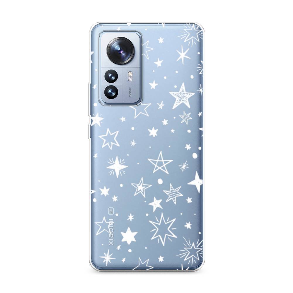 

Чехол Awog на Xiaomi 12 Pro "Звездочки графика белая", Разноцветный, 314450-7