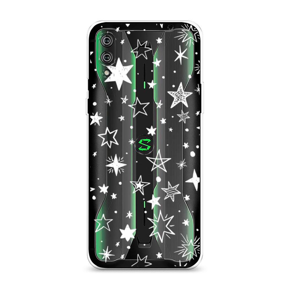 

Чехол Awog на Xiaomi Black Shark 2/2 Pro "Звездочки графика белая", Разноцветный, 36450-7