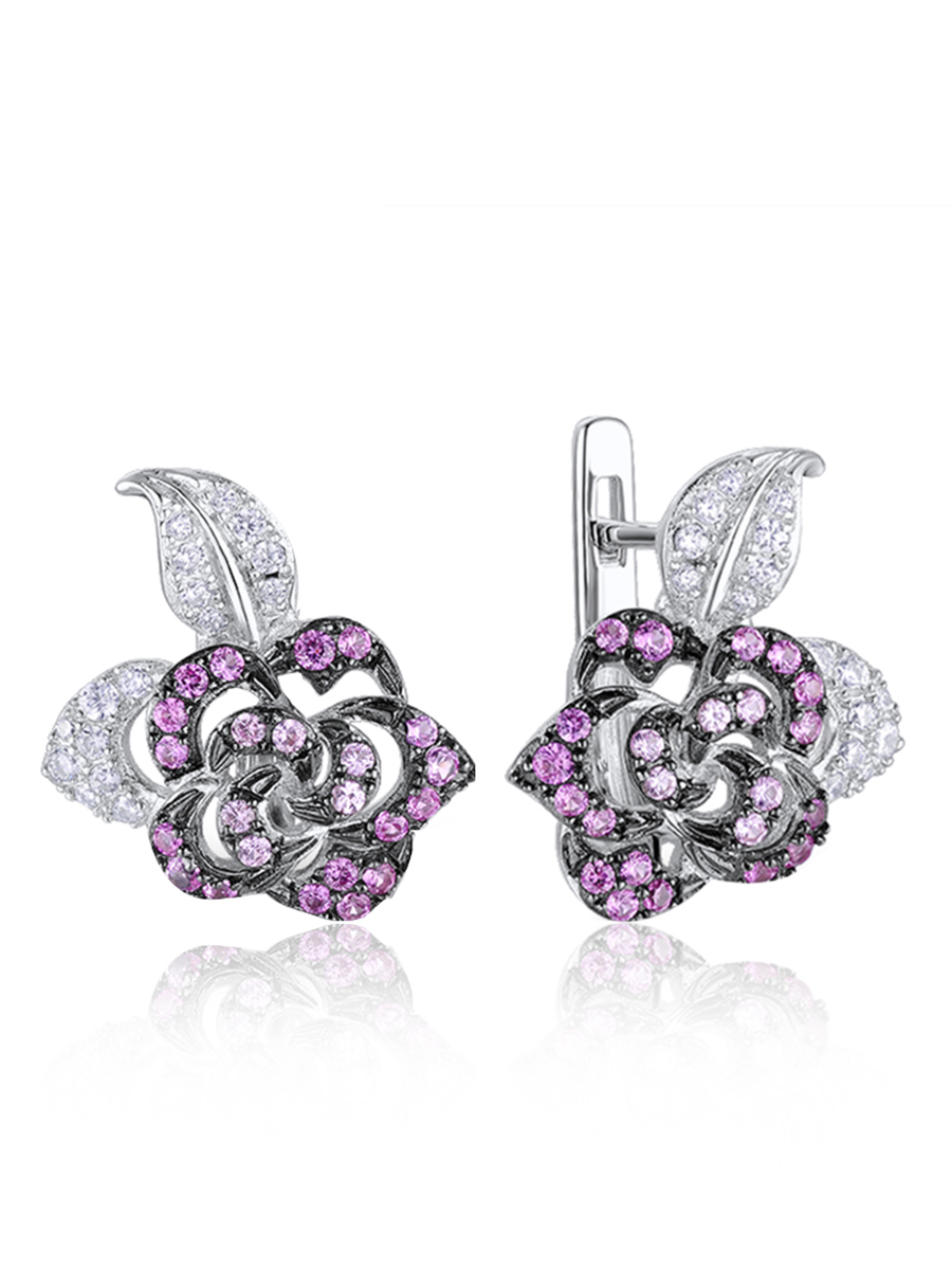 

Серьги из серебра VALTERA 105921, фианит, 105921