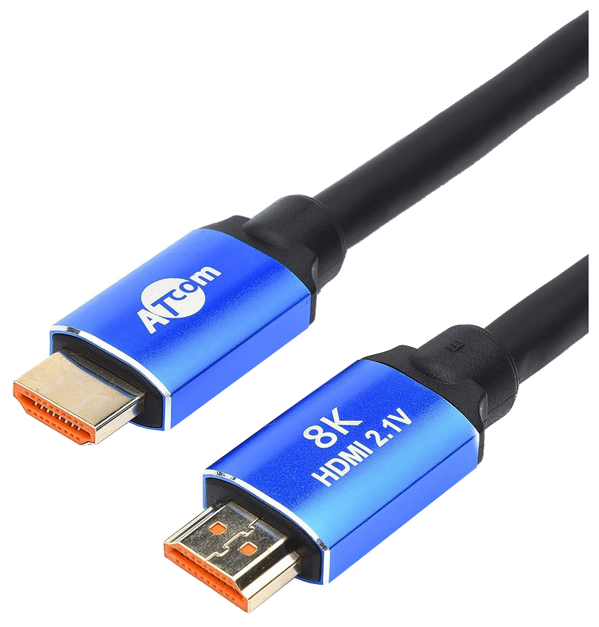 фото Кабель atcom hdmi - hdmi, 2м black / blue (760908)