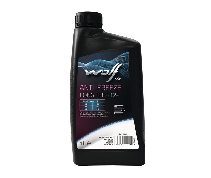 

Антифриз wolf 8315985 G12+, WOLF ANTI-FREEZE LONGLIFE G12+