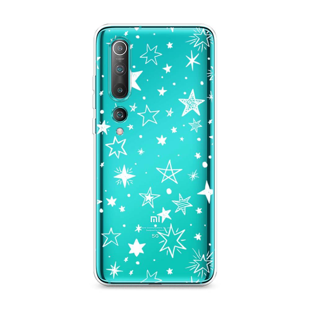 

Чехол Awog на Xiaomi Mi 10 "Звездочки графика белая", Разноцветный, 37550-7