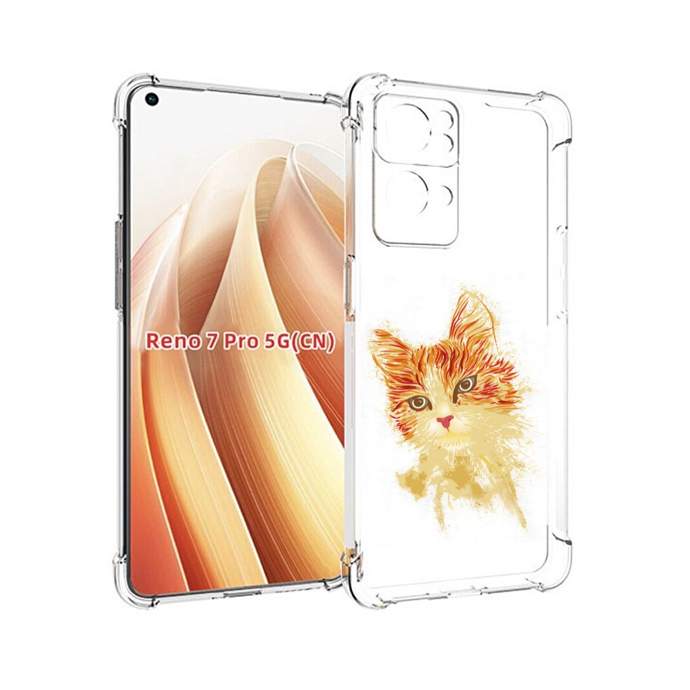 

Чехол MyPads рыжий кот для OPPO Reno7 Pro 5G, Прозрачный, Tocco