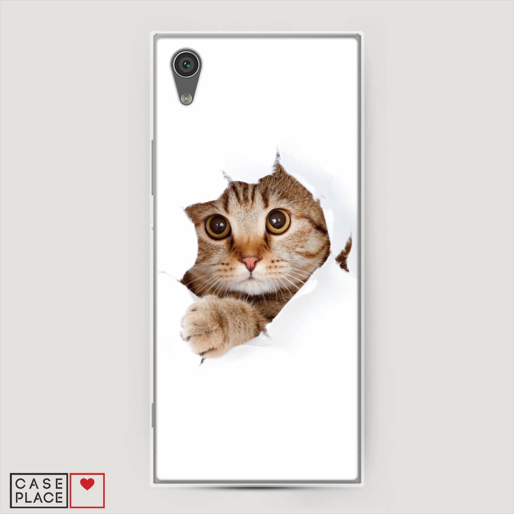 

Чехол на Sony Xperia L1 "Кот и бумага", Белый;коричневый, 52550-1
