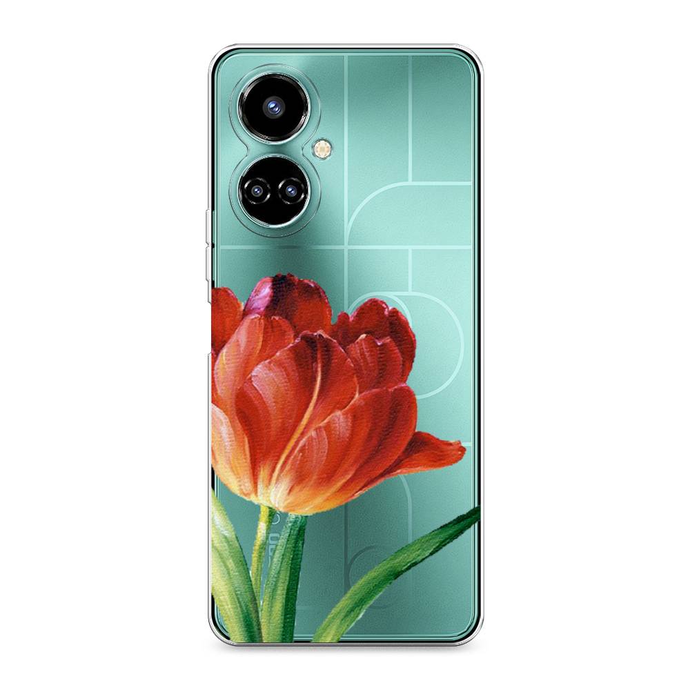 

Чехол Awog на Tecno Camon 19/19 Pro 4G "Красный тюльпан", Разноцветный, 302250-8