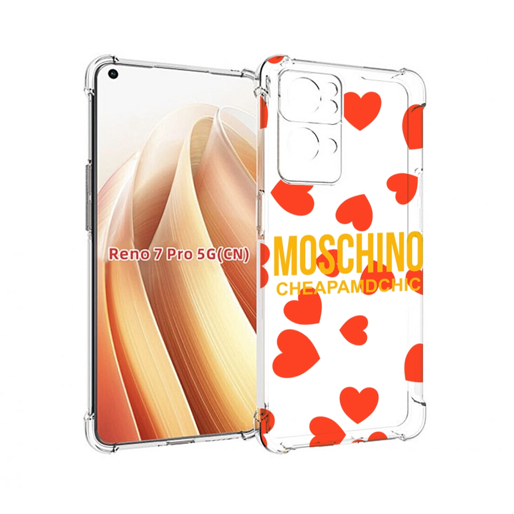 

Чехол MyPads сердца-москино для OPPO Reno7 Pro 5G, Прозрачный, Tocco