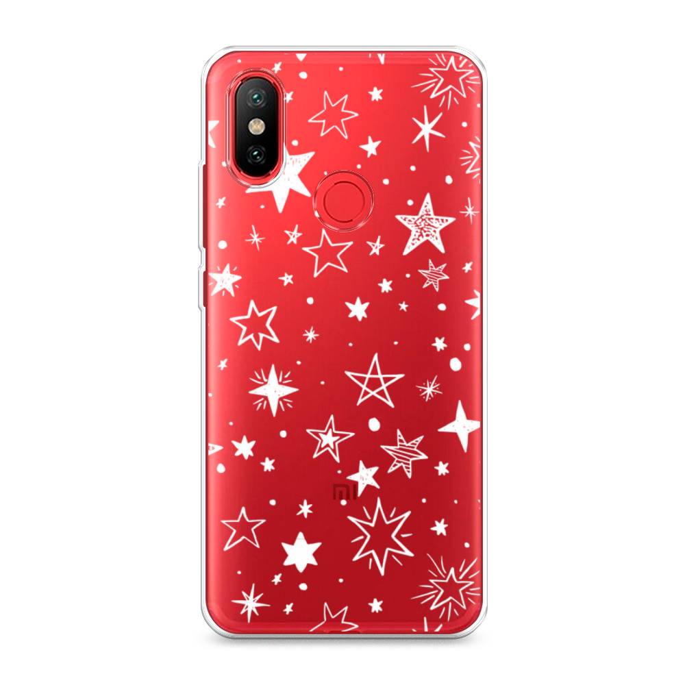 

Чехол Awog на Xiaomi Mi 6X/A2 "Звездочки графика белая", Разноцветный, 33350-7
