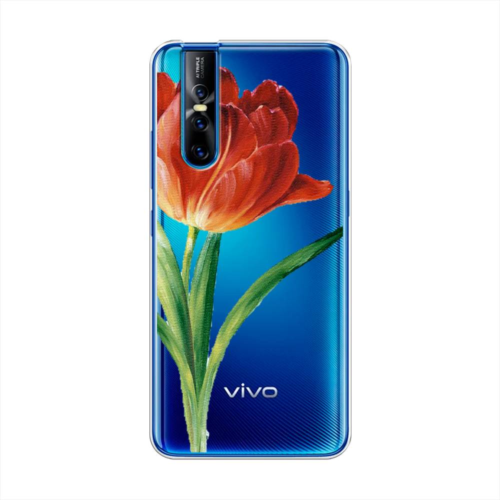 

Чехол Awog на Vivo V15 Pro "Красный тюльпан", Разноцветный, 261150-8