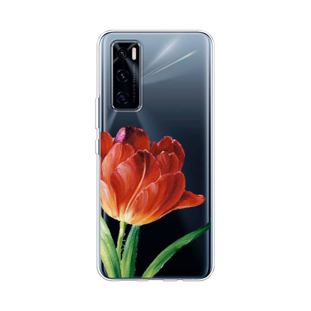 

Чехол Awog на Vivo V20 SE "Красный тюльпан", Разноцветный, 263550-8
