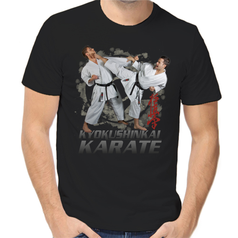 

Футболка мужская черная 46 р-р Киокушин каратэ, Черный, fm_kyokushinkal_karate
