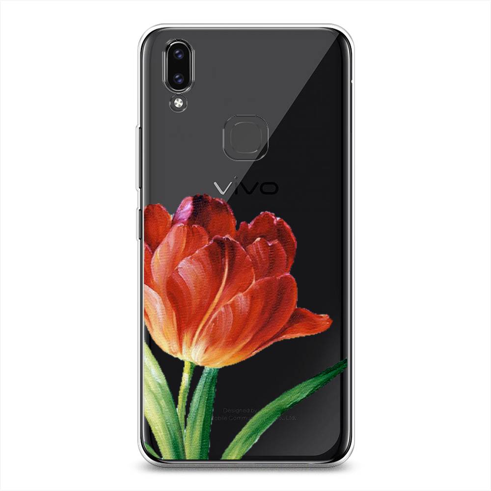 

Чехол Awog на Vivo V9/Y85 "Красный тюльпан", Разноцветный, 260150-8