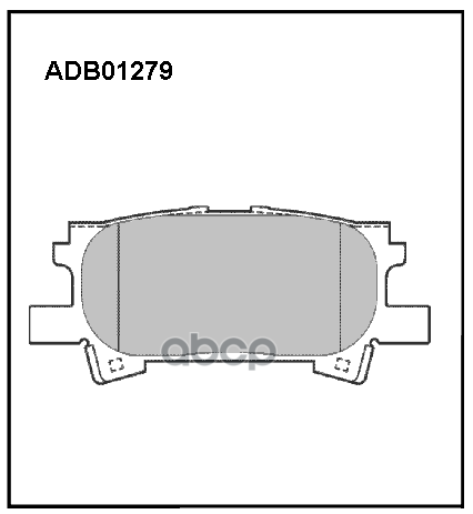 Тормозные колодки ALLIED NIPPON дисковые задние ADB01279 1110₽