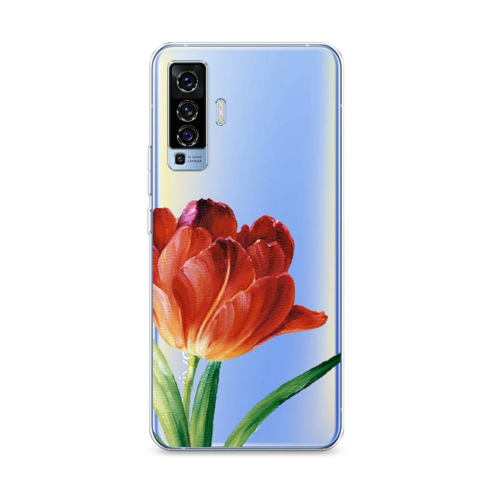 

Чехол Awog на Vivo X50 "Красный тюльпан", Разноцветный, 262250-8