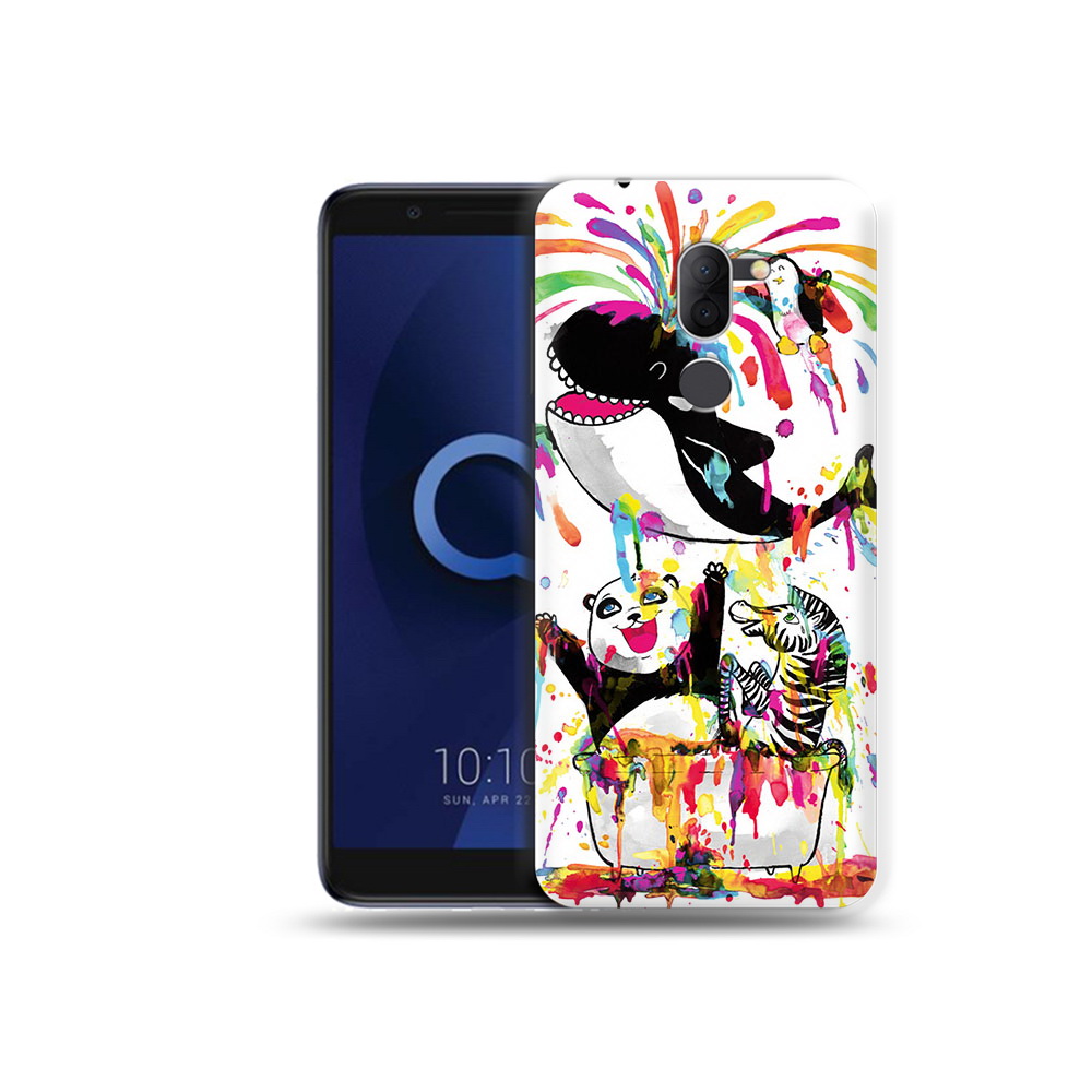 

Чехол MyPads Tocco для Alcatel 3X Хиппи кит (PT112114.674.191), Прозрачный, Tocco