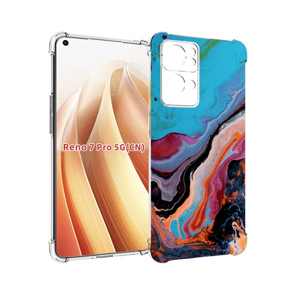 

Чехол MyPads смешанные краски для OPPO Reno7 Pro 5G, Прозрачный, Tocco