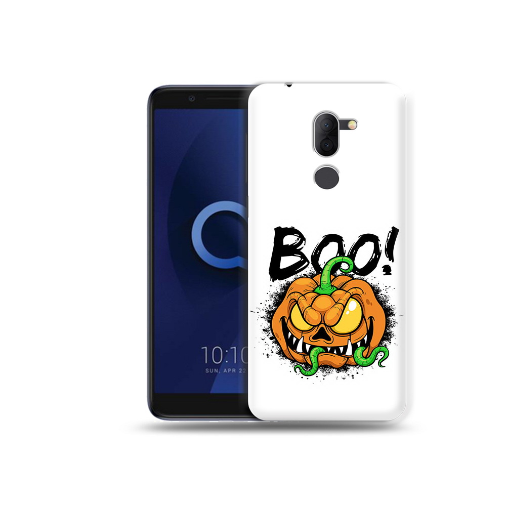 

Чехол MyPads Tocco для Alcatel 3X Хэллоуин бу (PT112114.674.193), Прозрачный, Tocco