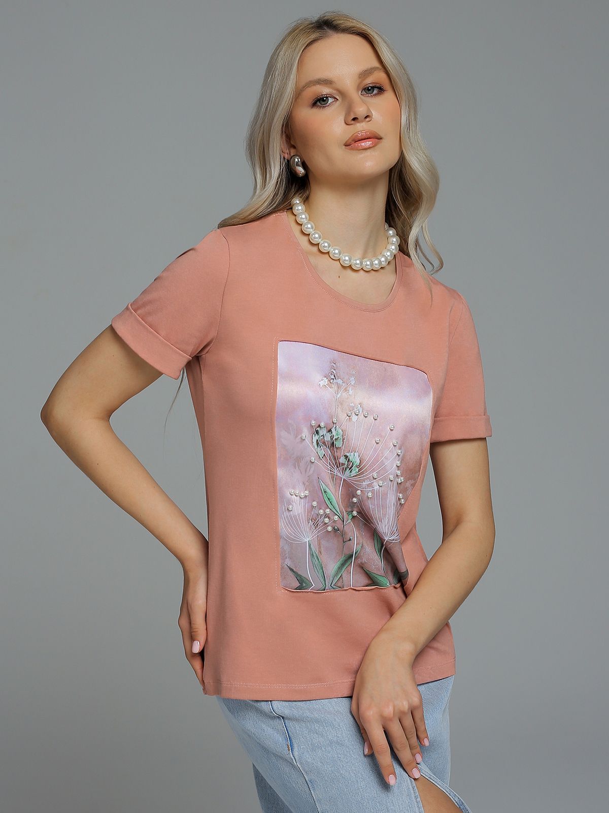 

Футболка женская SAHAR Art lab OFSK розовая XS, Розовый, OFSK