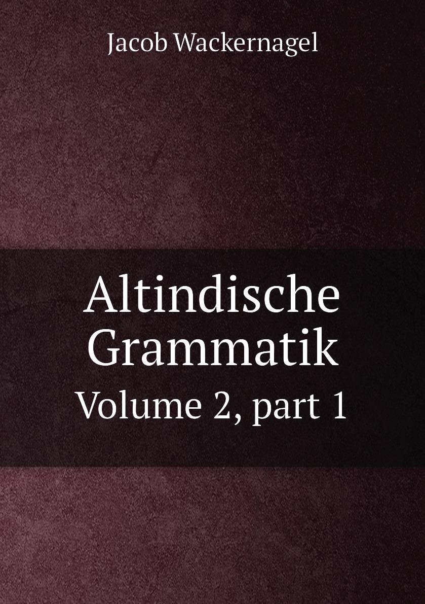 

Altindische Grammatik