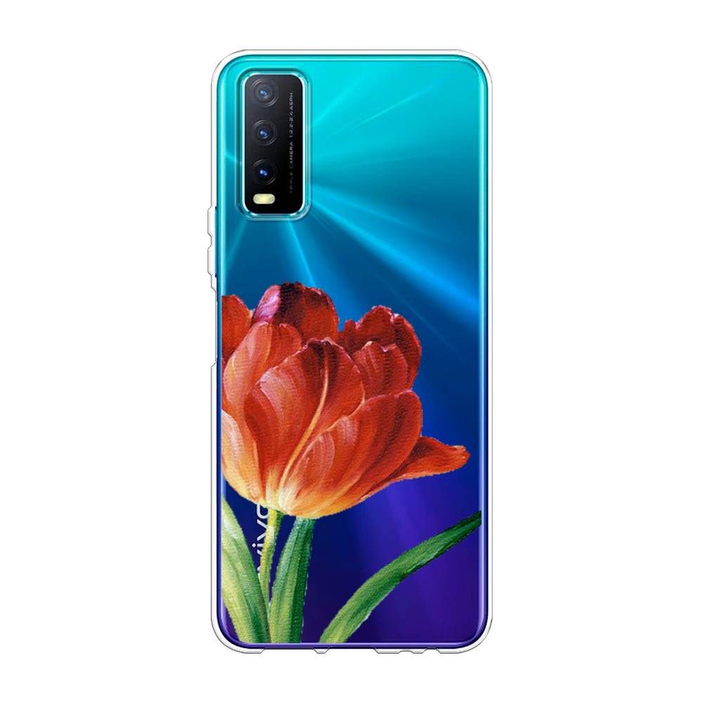 

Чехол Awog на Vivo Y20 "Красный тюльпан", Разноцветный, 263650-8