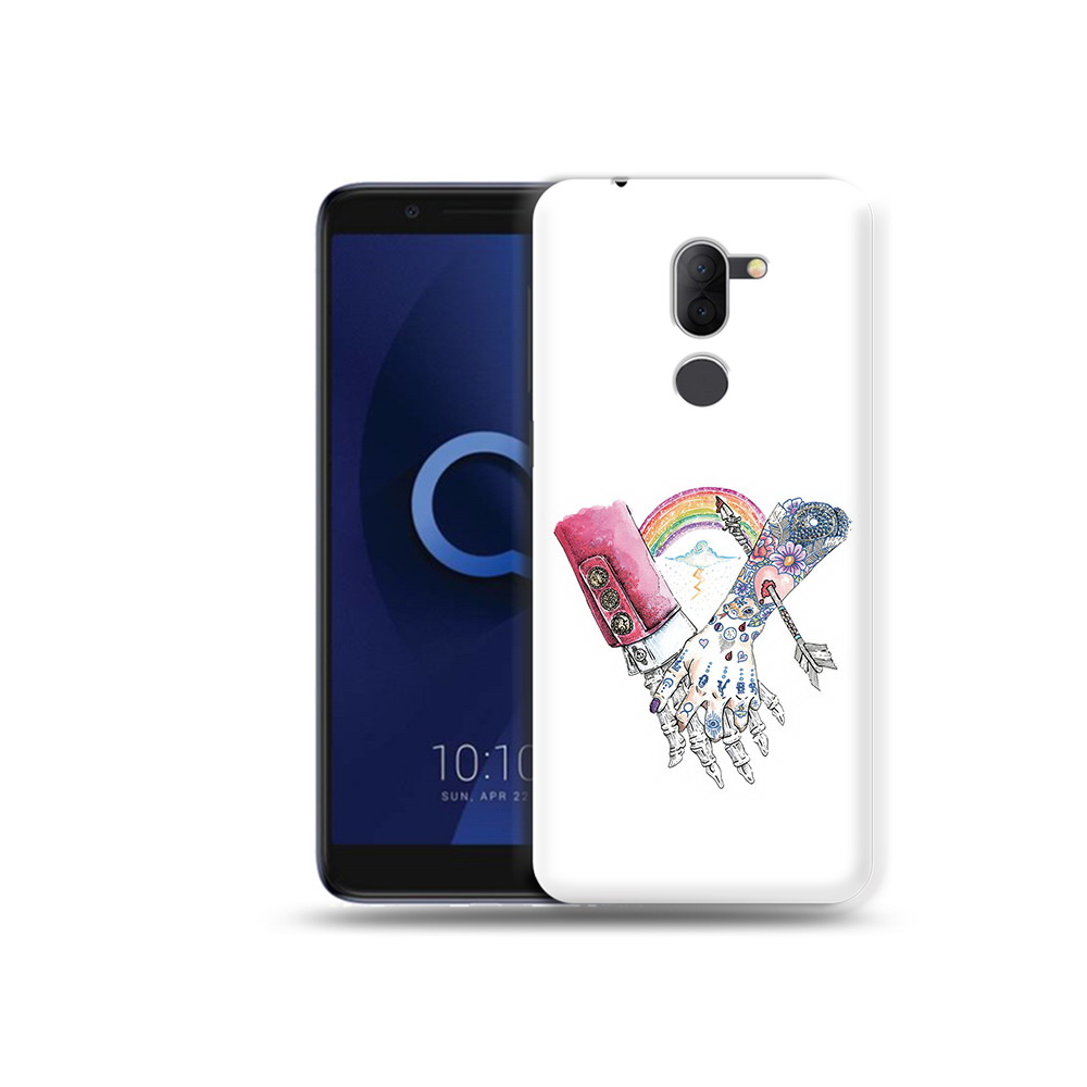 

Чехол MyPads Tocco для Alcatel 3X абстракция руки в татуировках (PT112114.674.212), Прозрачный, Tocco