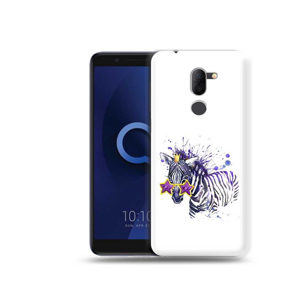 

Чехол MyPads Tocco для Alcatel 3X акварельная зебра (PT112114.674.215), Прозрачный, Tocco