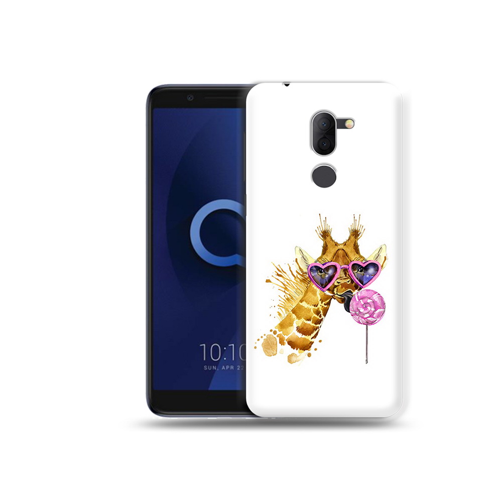 

Чехол MyPads Tocco для Alcatel 3X акварельный жираф (PT112114.674.217), Прозрачный, Tocco