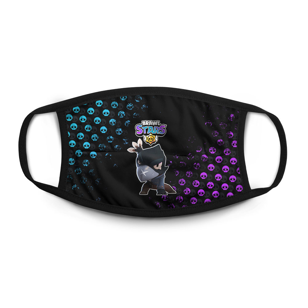 

Многоразовая маска унисекс Burnettie Brawl Stars Crow, Разноцветный, Brawl Stars Crow