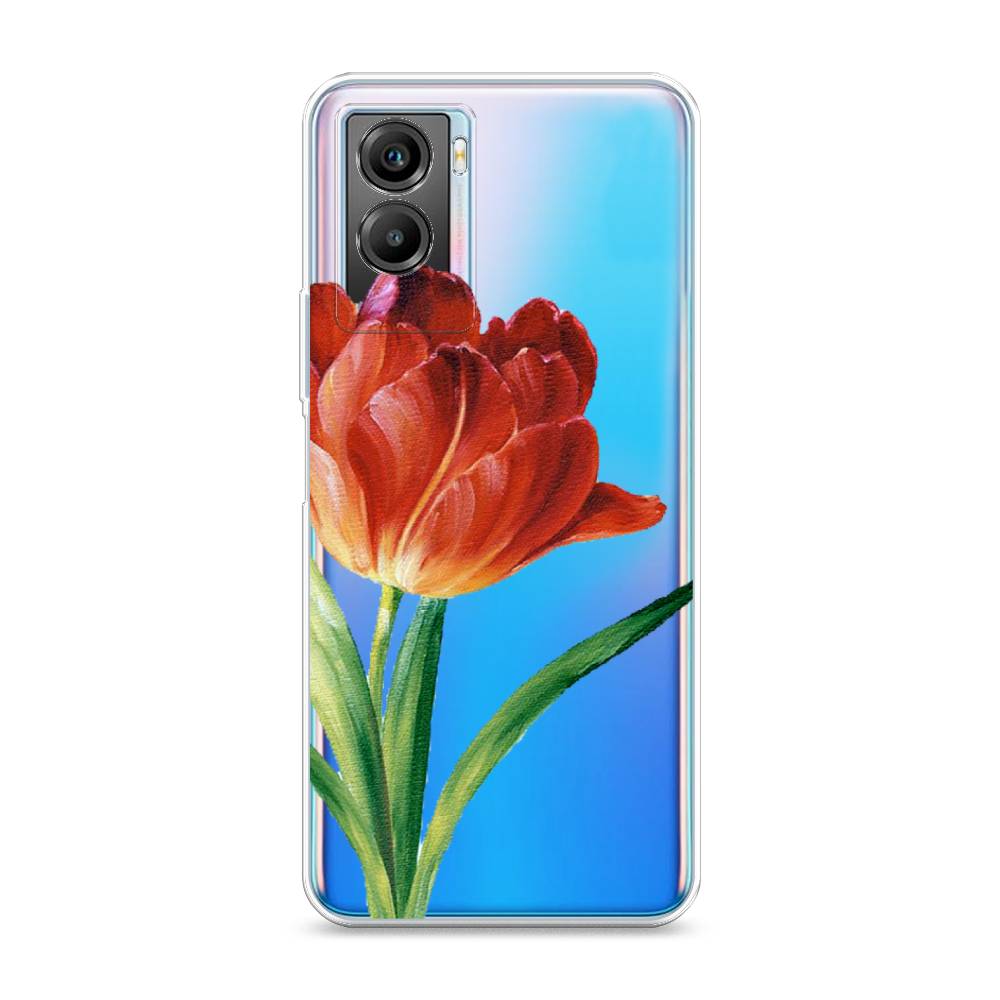 

Чехол Awog на Vivo Y55s 5G "Красный тюльпан", Разноцветный, 266150-8
