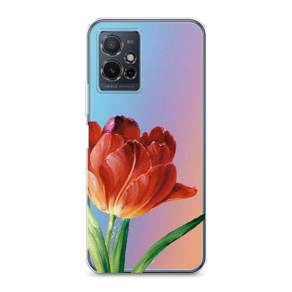 

Чехол Awog на Vivo Y75 5G "Красный тюльпан", Разноцветный, 266250-8