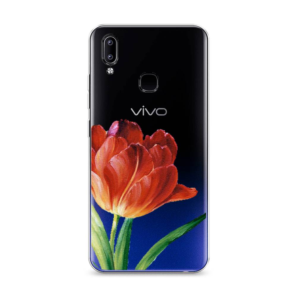 

Чехол Awog на Vivo Y93/Y93 lite "Красный тюльпан", Разноцветный, 262950-8