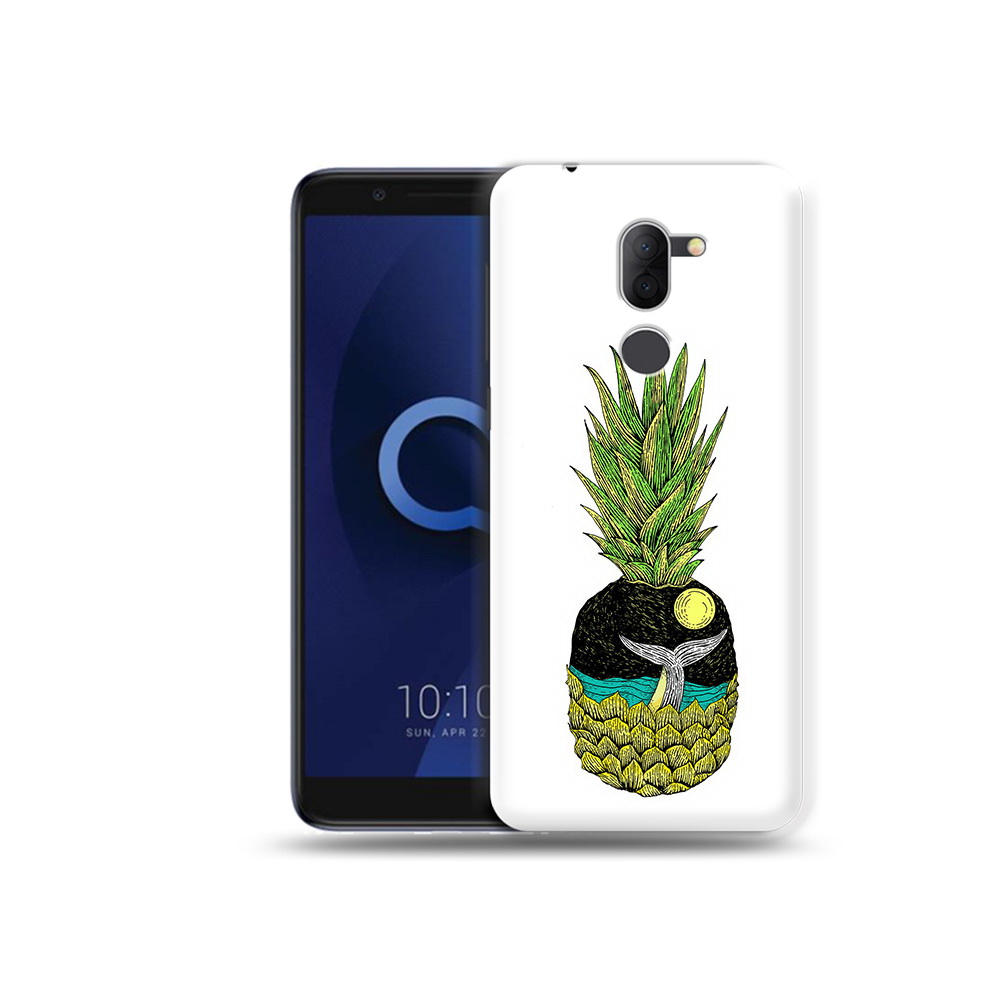 

Чехол MyPads Tocco для Alcatel 3X ананас с китом (PT112114.674.220), Прозрачный, Tocco