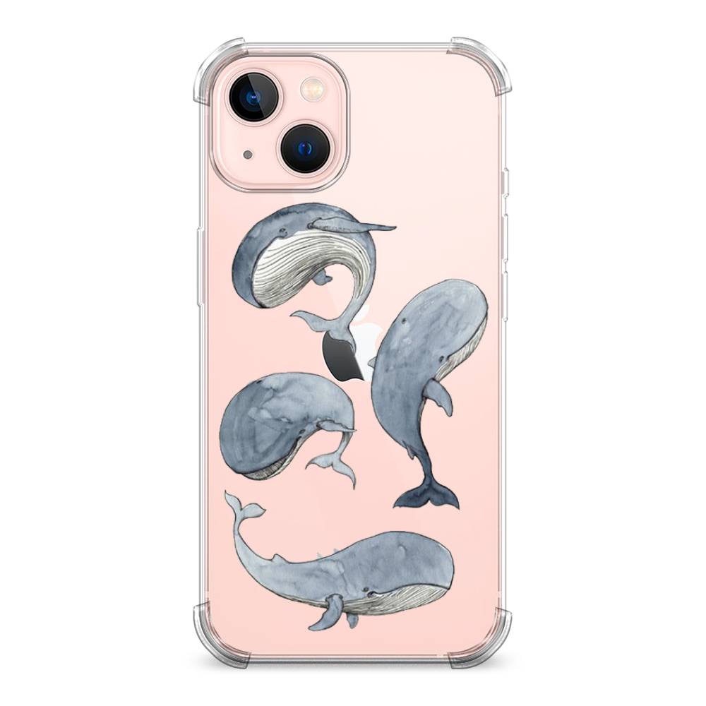 

Чехол Awog на Apple iPhone 13 / Айфон 13 "Киты", Разноцветный, 14251-1