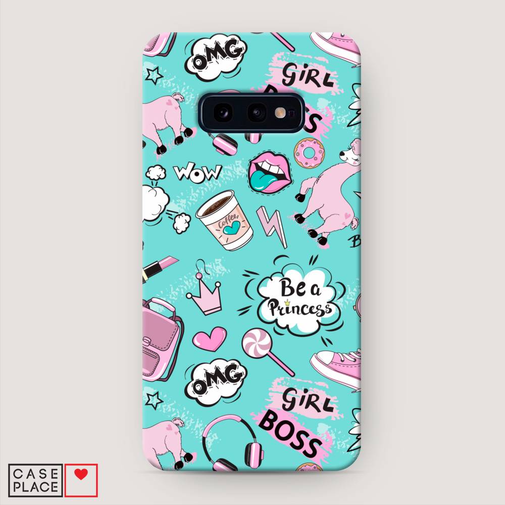 

Пластиковый чехол "Стильная лама" на Samsung Galaxy S10E, 27220-1