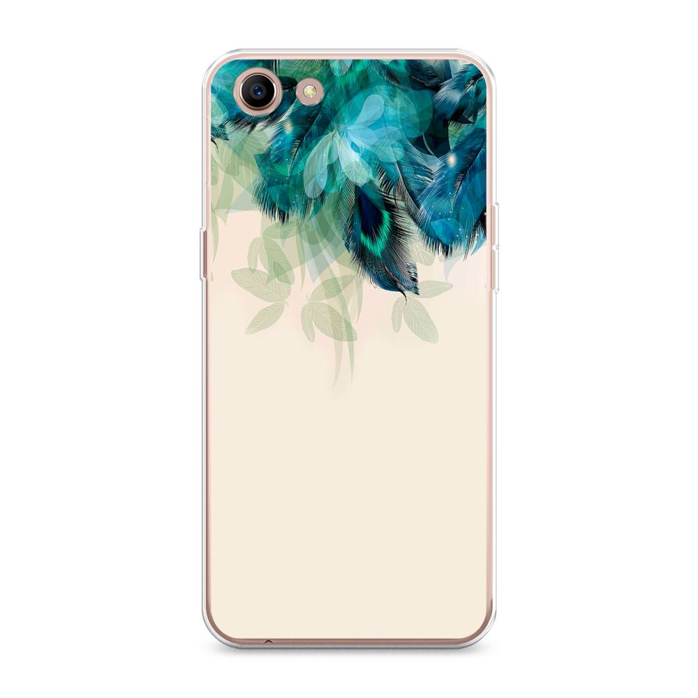 

Чехол Awog на Oppo A83 "Перья голубого цвета", Разноцветный, 250150-2
